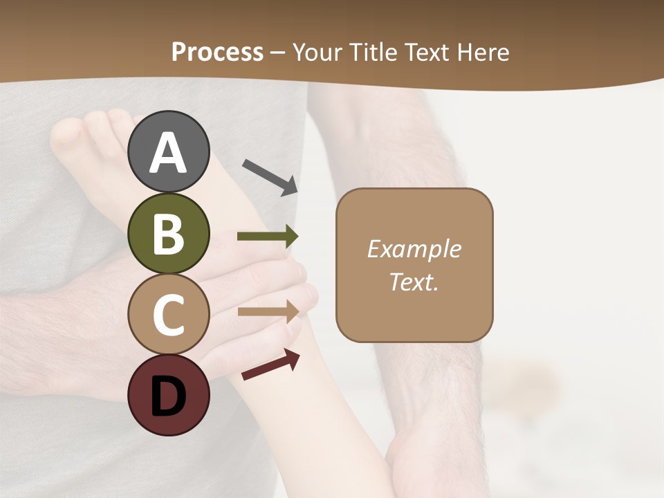 Exercising Barefoot Caucasian PowerPoint Template