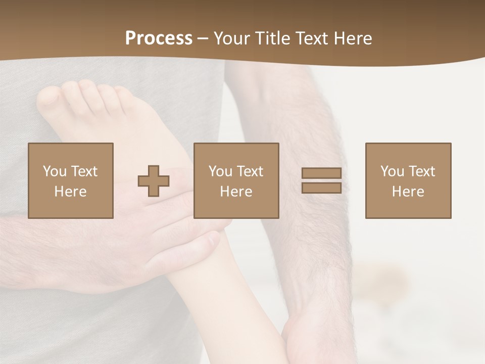 Exercising Barefoot Caucasian PowerPoint Template