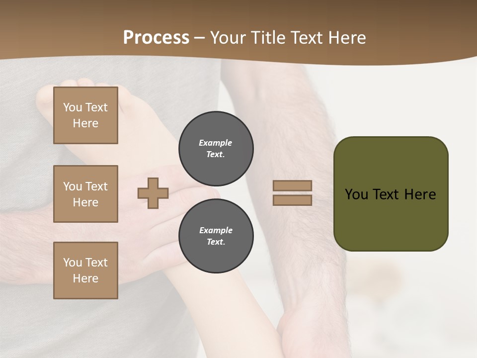 Exercising Barefoot Caucasian PowerPoint Template