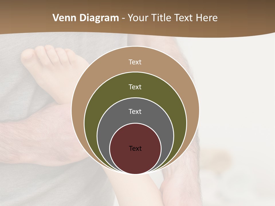 Exercising Barefoot Caucasian PowerPoint Template