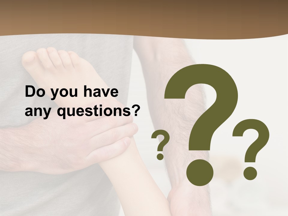 Exercising Barefoot Caucasian PowerPoint Template