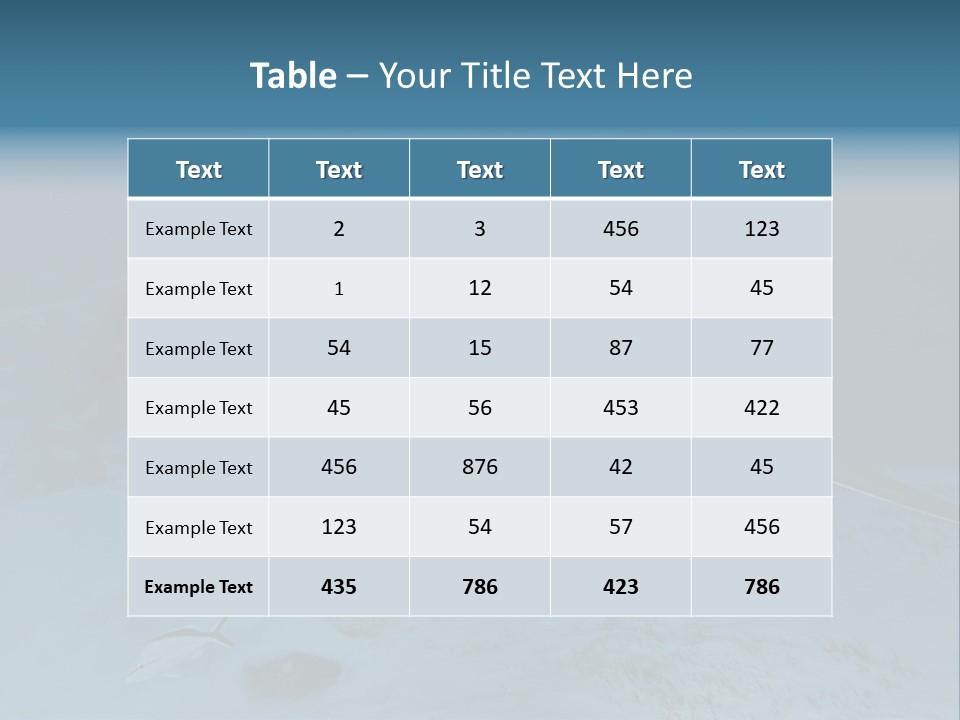 A Large Shark Is Swimming In The Ocean PowerPoint Template