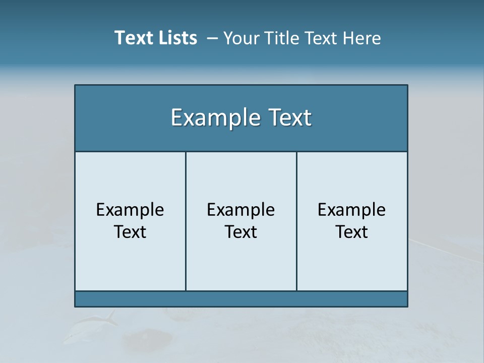 A Large Shark Is Swimming In The Ocean PowerPoint Template