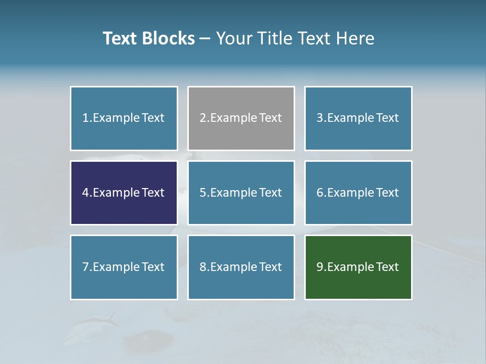 A Large Shark Is Swimming In The Ocean PowerPoint Template