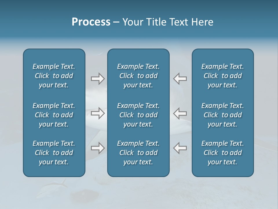 A Large Shark Is Swimming In The Ocean PowerPoint Template