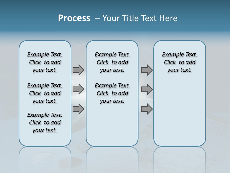 A Large Shark Is Swimming In The Ocean PowerPoint Template