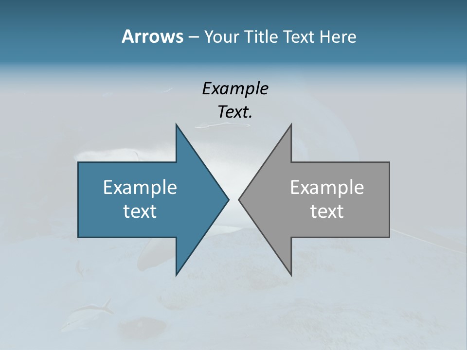 A Large Shark Is Swimming In The Ocean PowerPoint Template