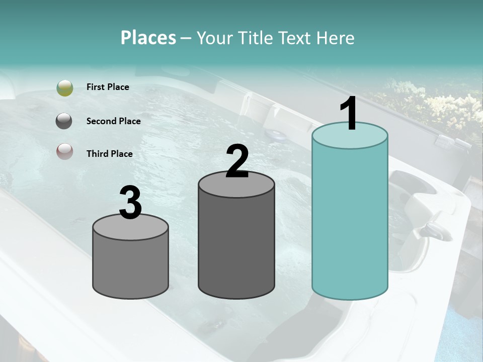 Tub Spa Outdoors PowerPoint Template