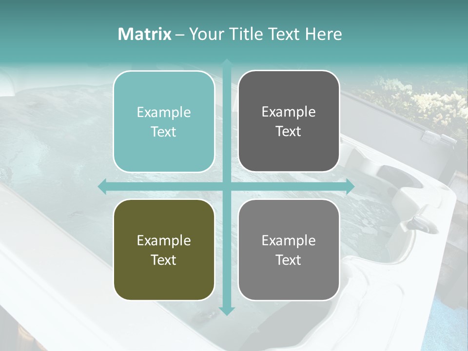 Tub Spa Outdoors PowerPoint Template