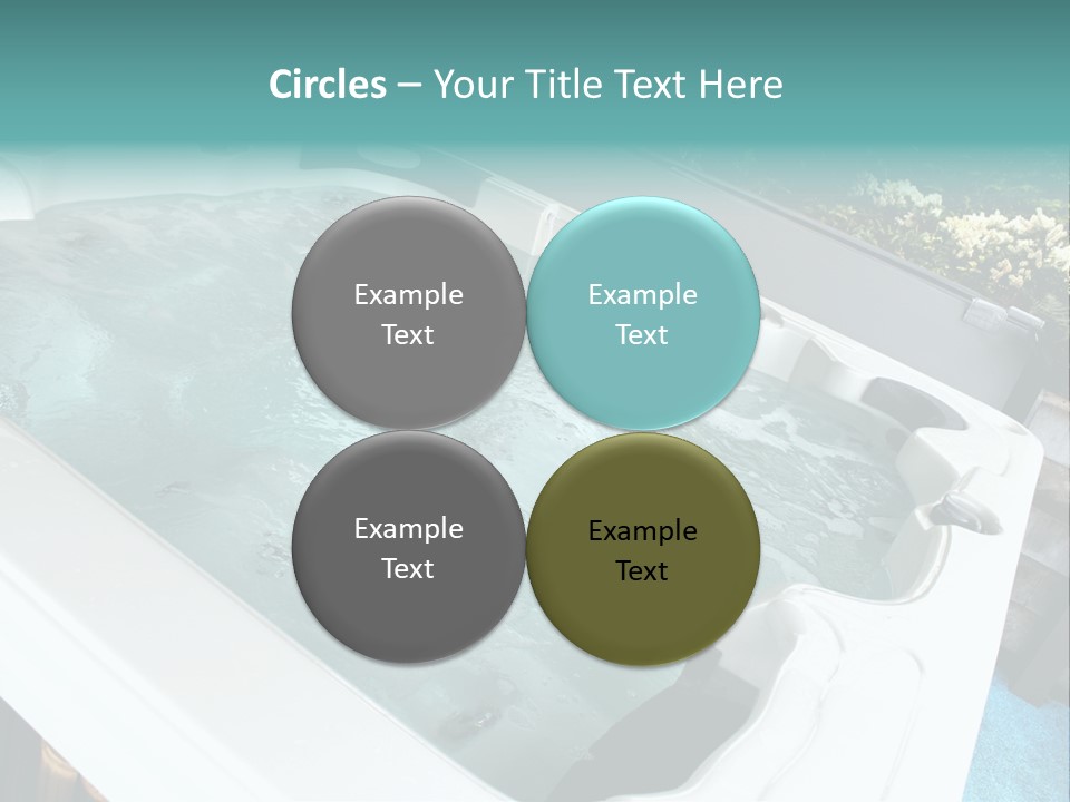 Tub Spa Outdoors PowerPoint Template