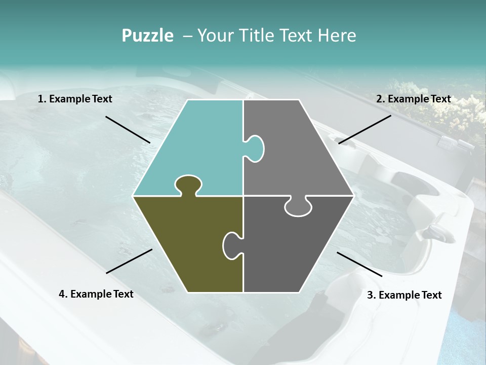 Tub Spa Outdoors PowerPoint Template