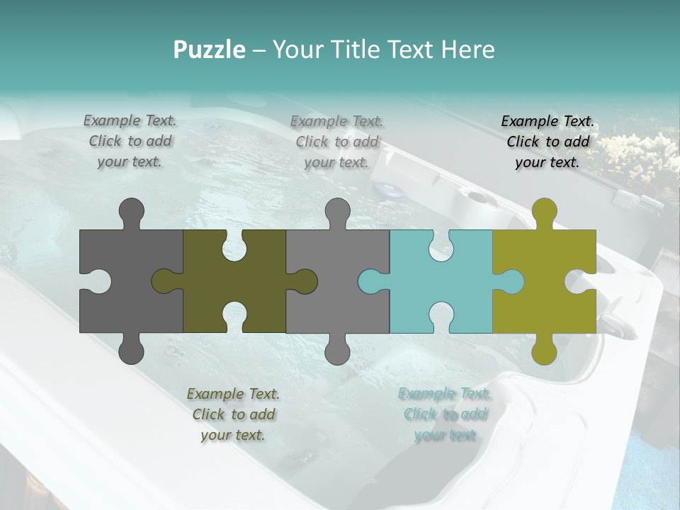 Tub Spa Outdoors PowerPoint Template