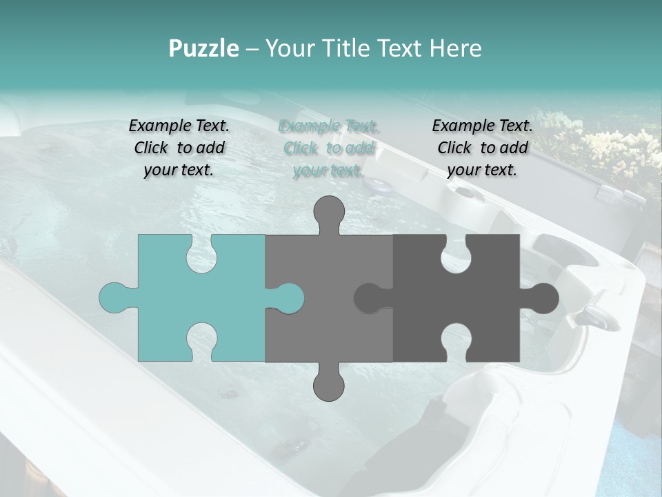 Tub Spa Outdoors PowerPoint Template