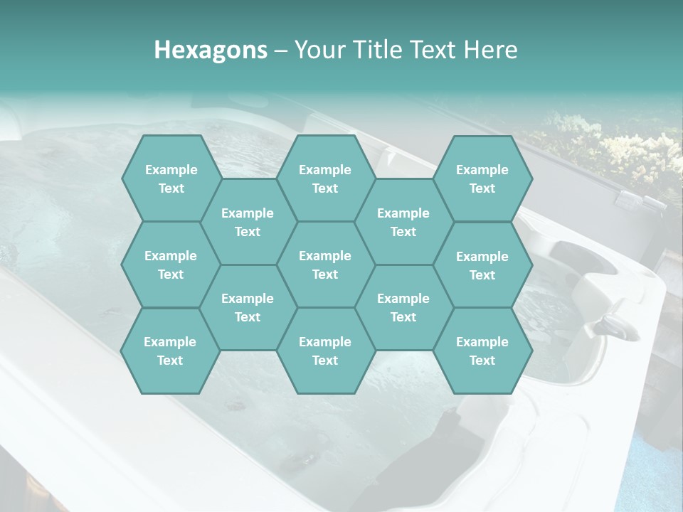 Tub Spa Outdoors PowerPoint Template