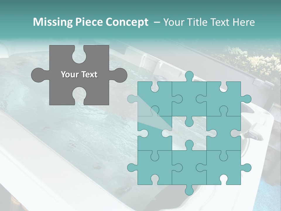 Tub Spa Outdoors PowerPoint Template