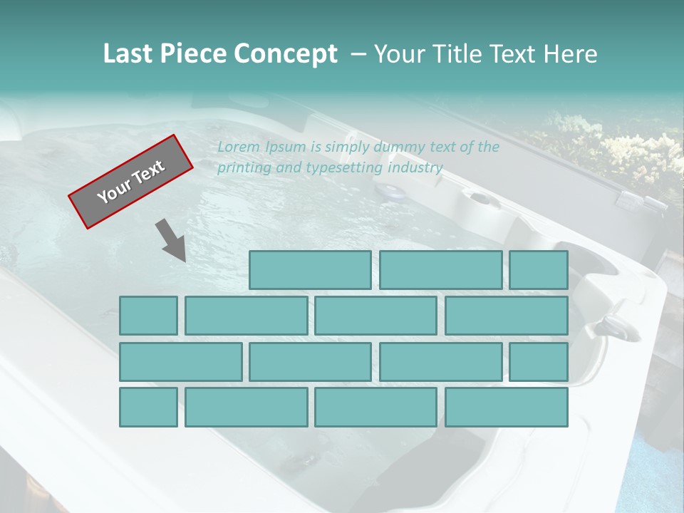 Tub Spa Outdoors PowerPoint Template