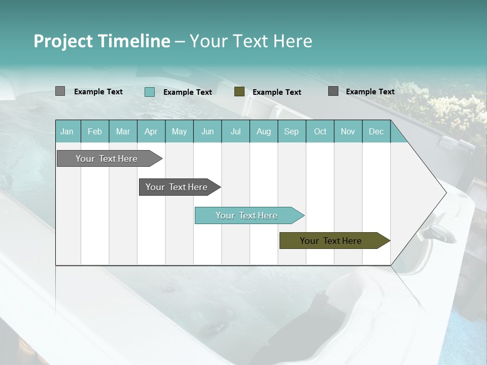 Tub Spa Outdoors PowerPoint Template