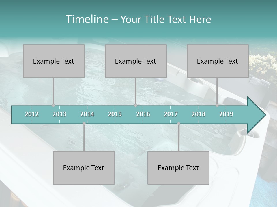 Tub Spa Outdoors PowerPoint Template