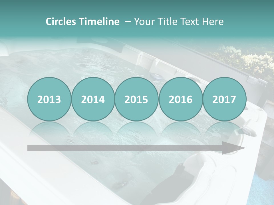 Tub Spa Outdoors PowerPoint Template