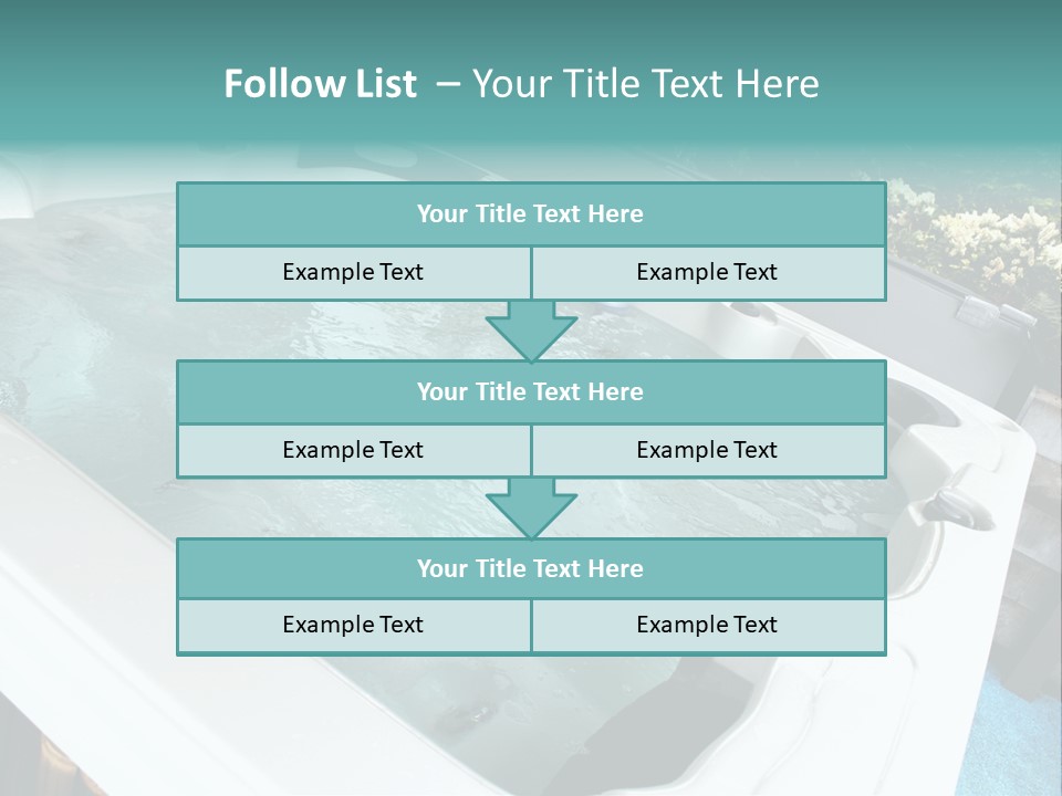 Tub Spa Outdoors PowerPoint Template