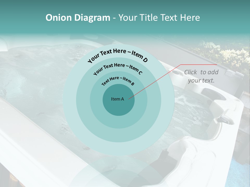 Tub Spa Outdoors PowerPoint Template