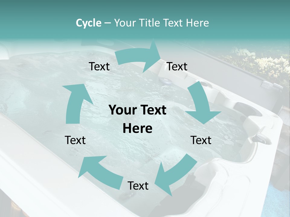 Tub Spa Outdoors PowerPoint Template