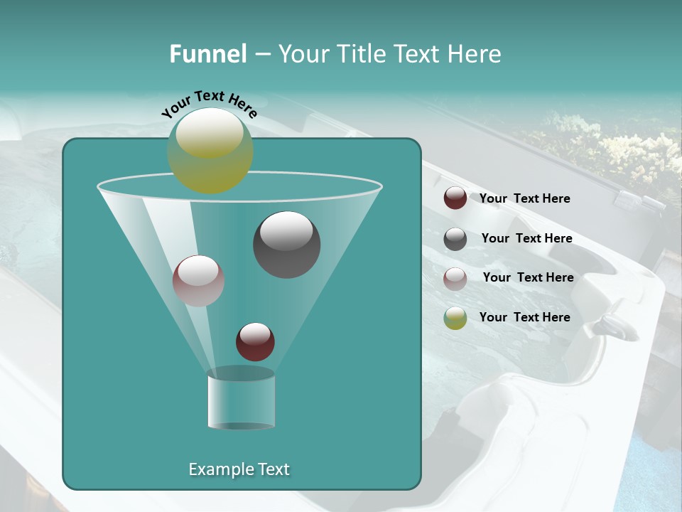 Tub Spa Outdoors PowerPoint Template