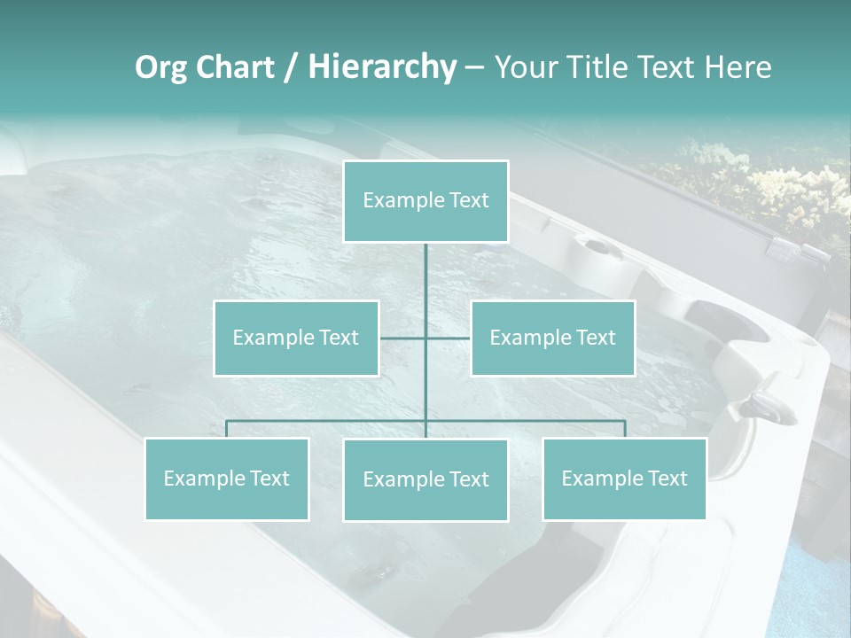 Tub Spa Outdoors PowerPoint Template