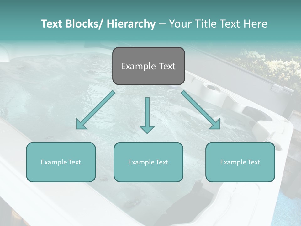 Tub Spa Outdoors PowerPoint Template