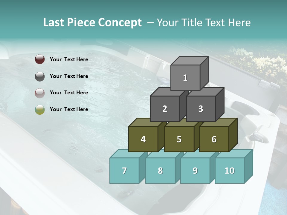 Tub Spa Outdoors PowerPoint Template