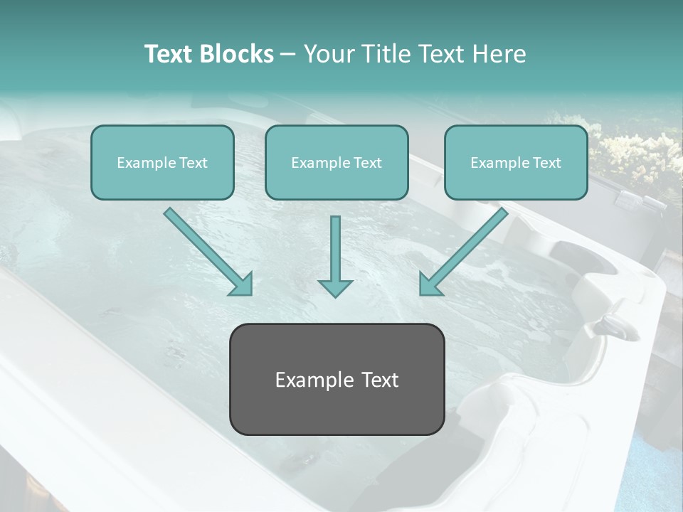 Tub Spa Outdoors PowerPoint Template