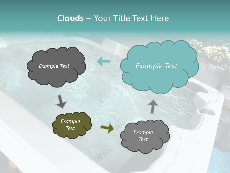 Tub Spa Outdoors PowerPoint Template