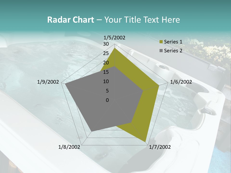Tub Spa Outdoors PowerPoint Template