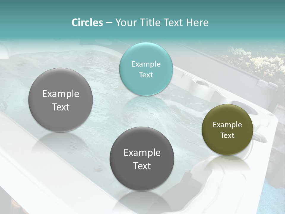 Tub Spa Outdoors PowerPoint Template