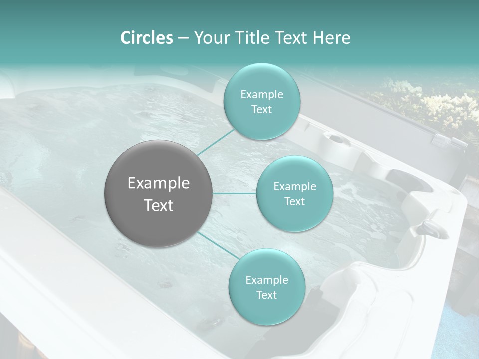 Tub Spa Outdoors PowerPoint Template