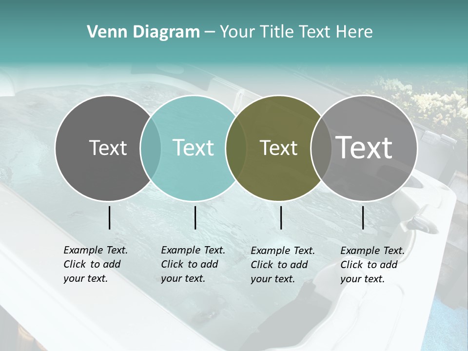 Tub Spa Outdoors PowerPoint Template