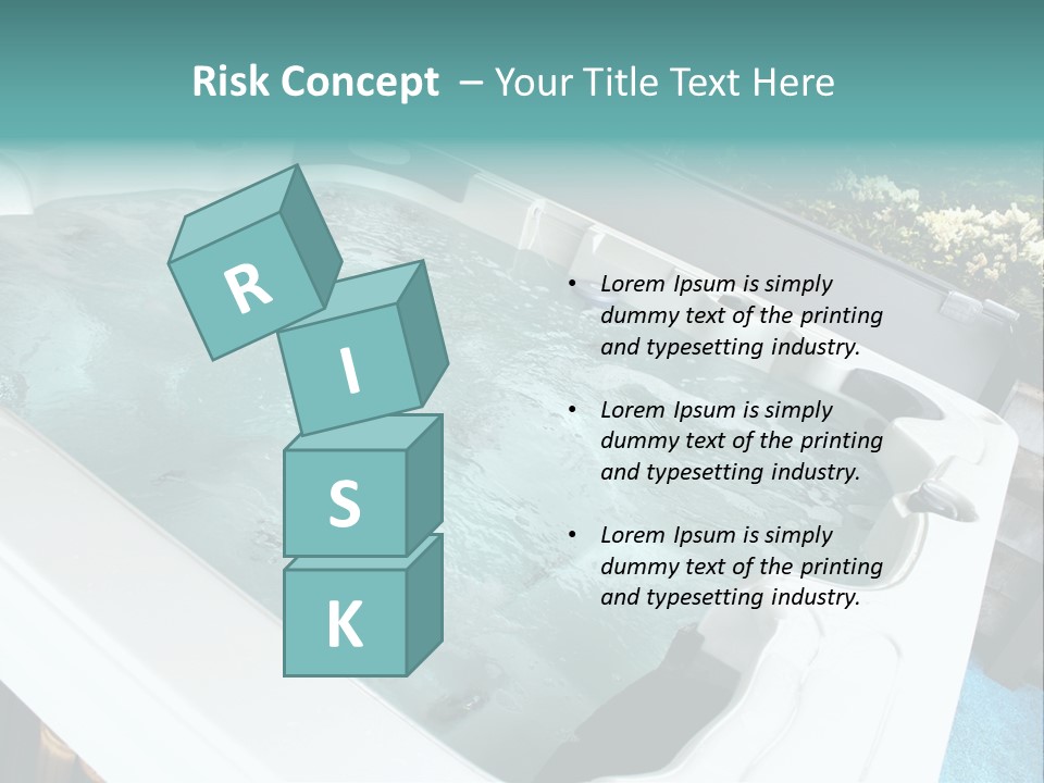 Tub Spa Outdoors PowerPoint Template