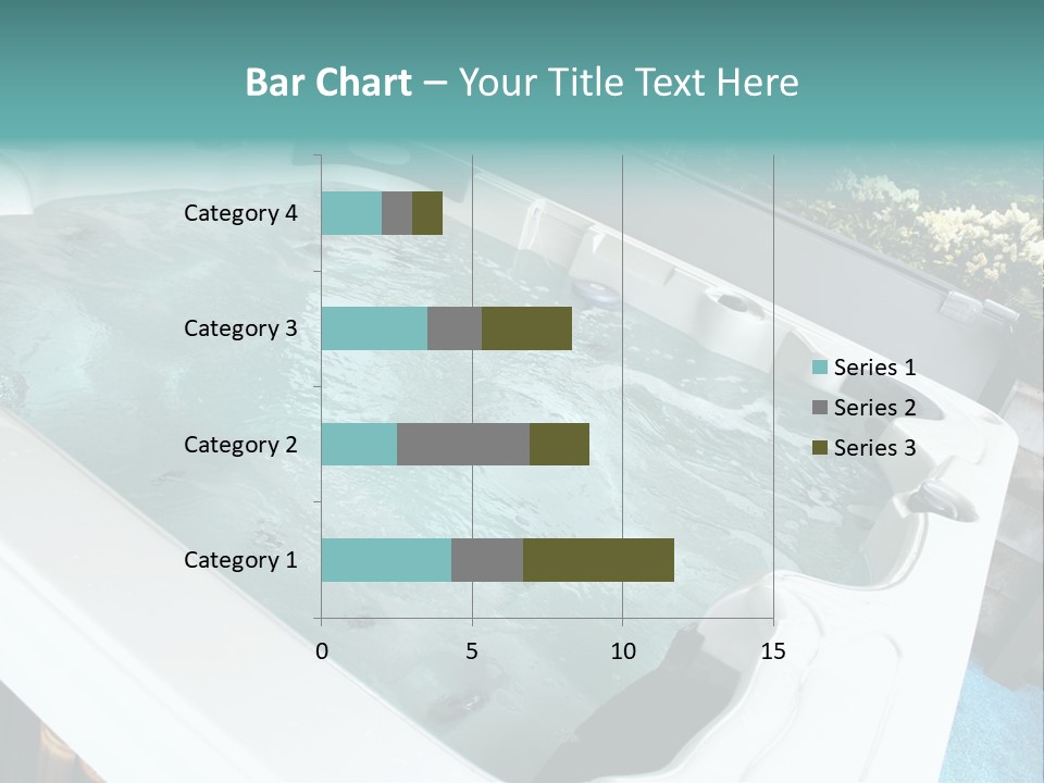 Tub Spa Outdoors PowerPoint Template