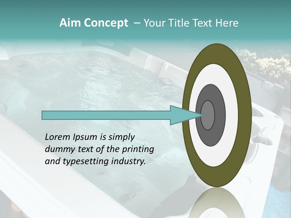 Tub Spa Outdoors PowerPoint Template