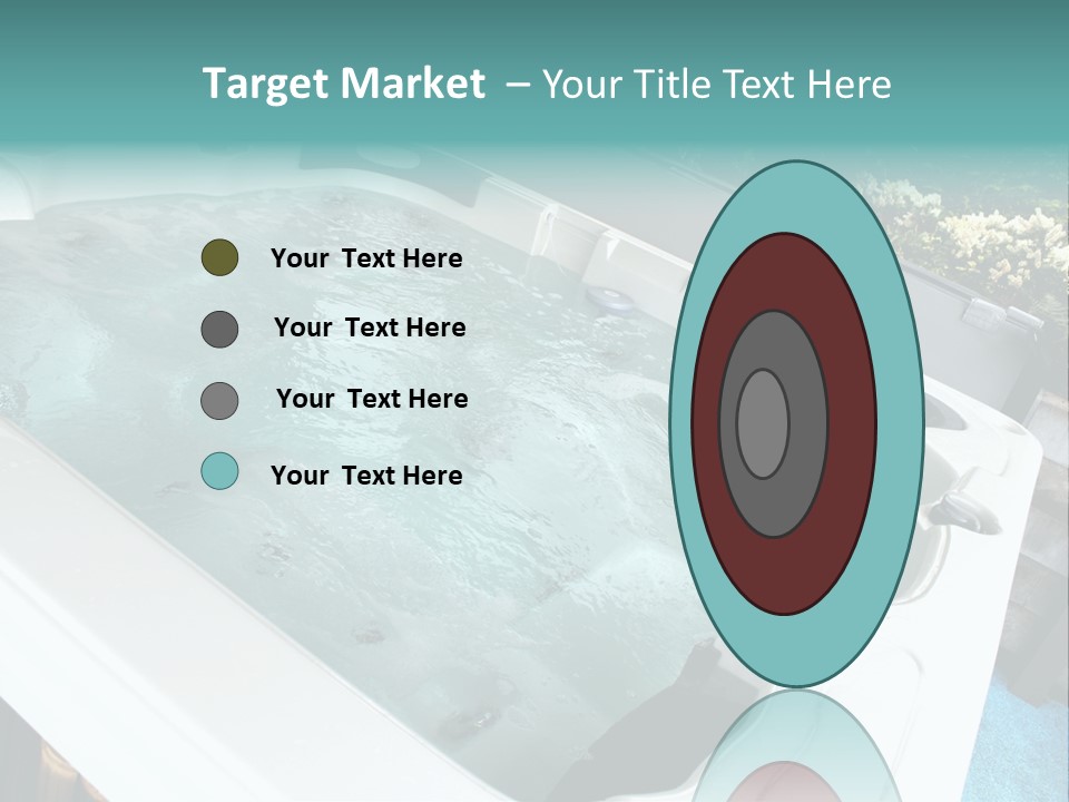 Tub Spa Outdoors PowerPoint Template