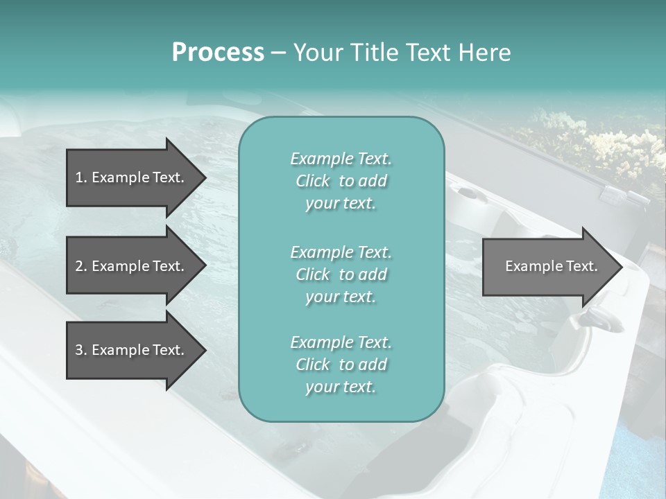 Tub Spa Outdoors PowerPoint Template