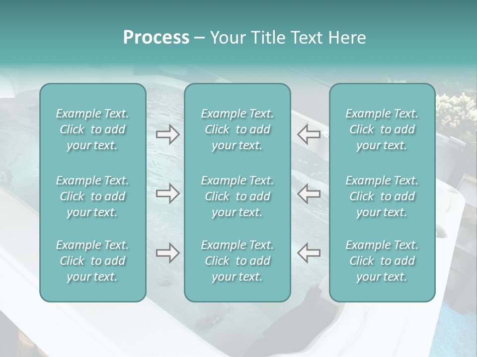 Tub Spa Outdoors PowerPoint Template