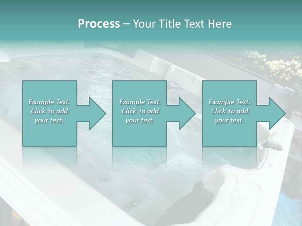 Tub Spa Outdoors PowerPoint Template