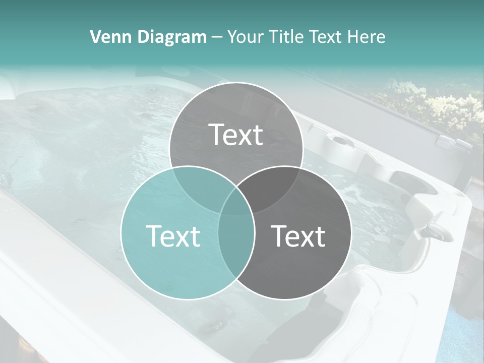 Tub Spa Outdoors PowerPoint Template