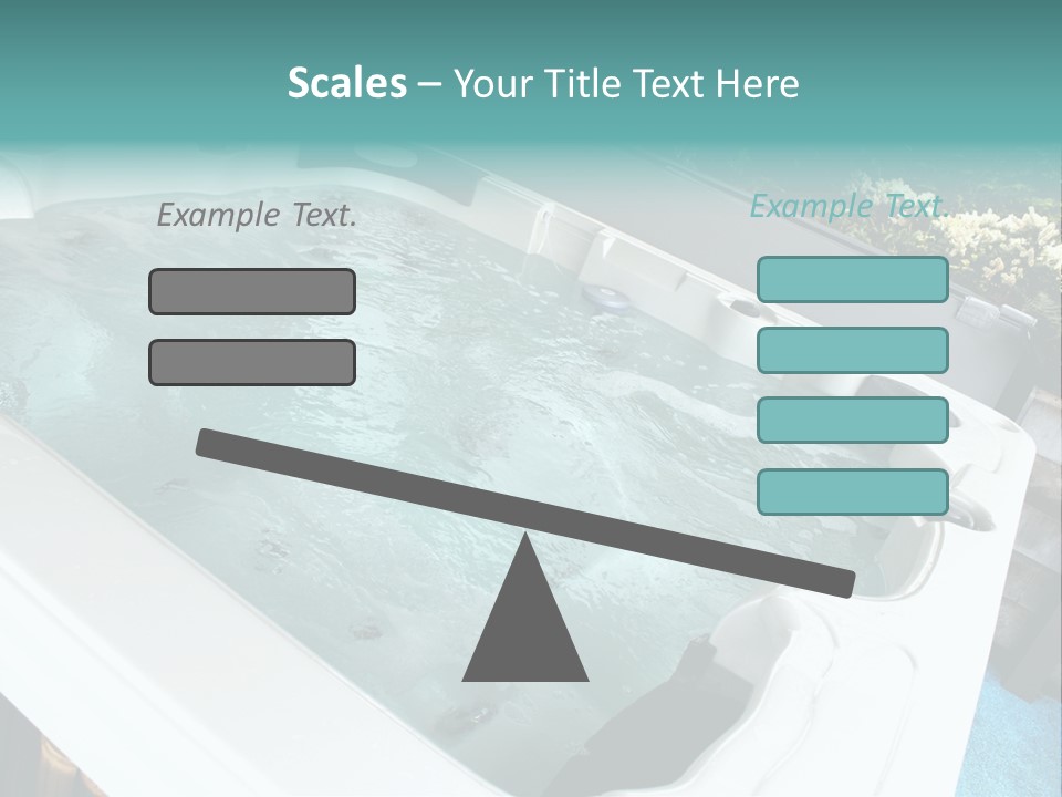Tub Spa Outdoors PowerPoint Template