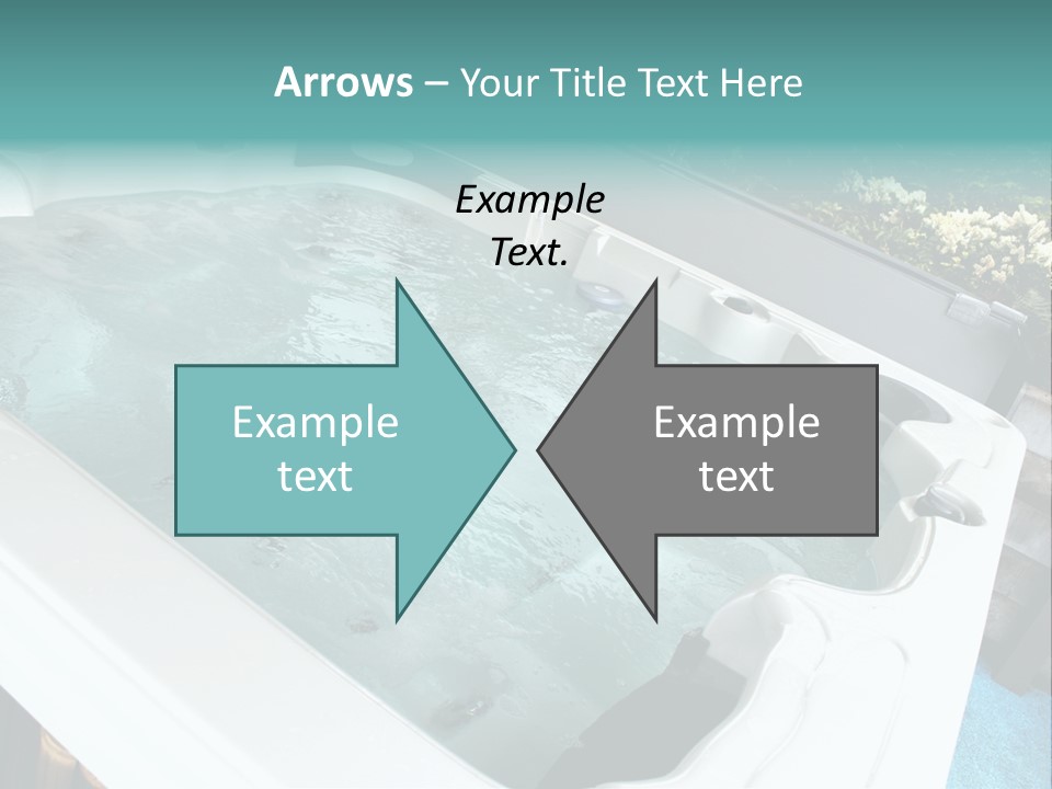 Tub Spa Outdoors PowerPoint Template