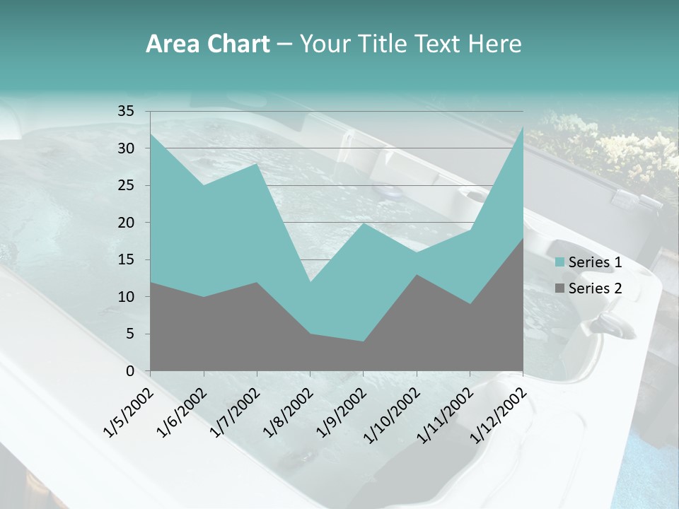 Tub Spa Outdoors PowerPoint Template
