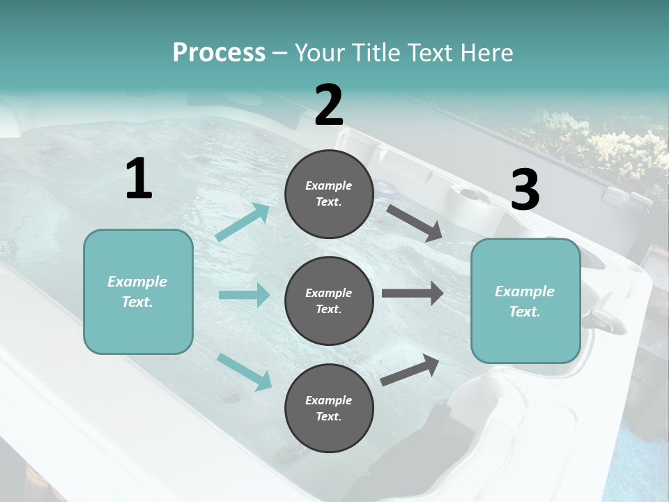 Tub Spa Outdoors PowerPoint Template