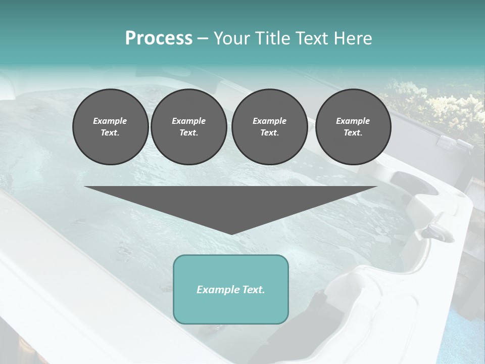 Tub Spa Outdoors PowerPoint Template