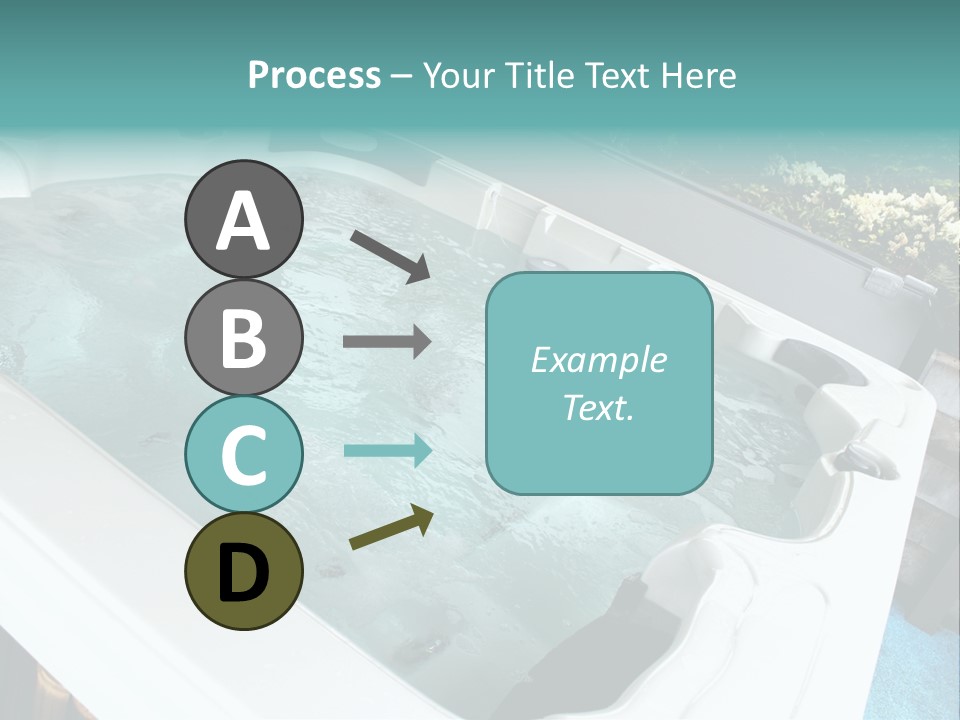 Tub Spa Outdoors PowerPoint Template
